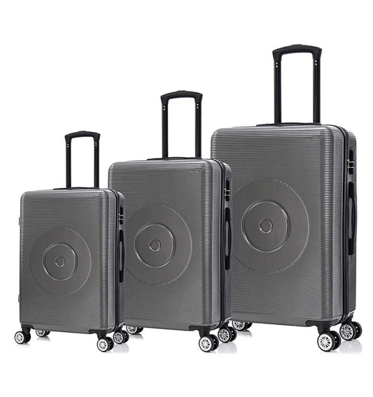 KTX-931347 3-Piece Double-Wheel Luggage Set for Outdoor Travel - Durable, Quiet, and Versatile Suitcases