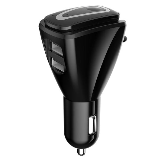 KTX-657491 Wireless Bluetooth Headset with Dual USB Charging Compartment for Cars