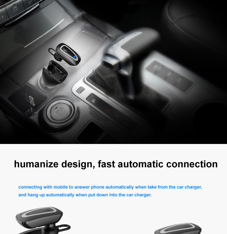 KTX-657491 Wireless Bluetooth Headset with Dual USB Charging Compartment for Cars