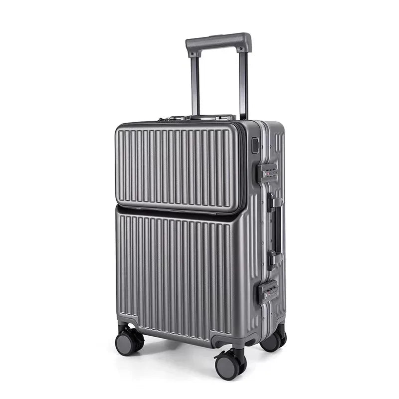 KTX-176531 Compact 20-Inch Modern Carry-On Suitcase with Cup Holder and Lightweight PC & ABS Design