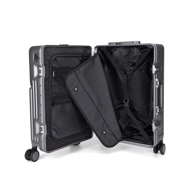 KTX-176531 Compact 20-Inch Modern Carry-On Suitcase with Cup Holder and Lightweight PC & ABS Design