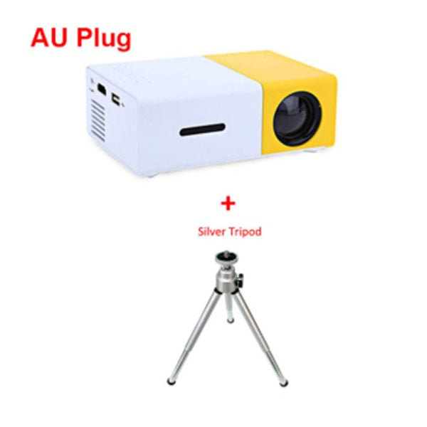 KTX-593555 1080P LED Mini High-Definition Projector with Portable Design and Built-in Speaker