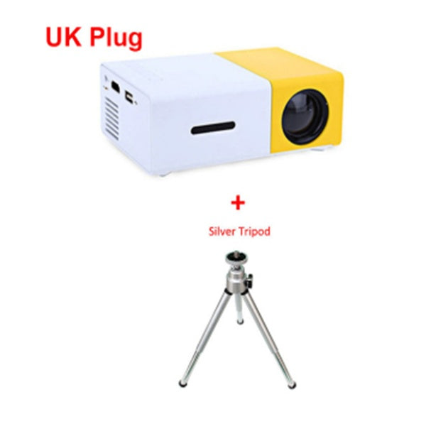 KTX-593555 1080P LED Mini High-Definition Projector with Portable Design and Built-in Speaker