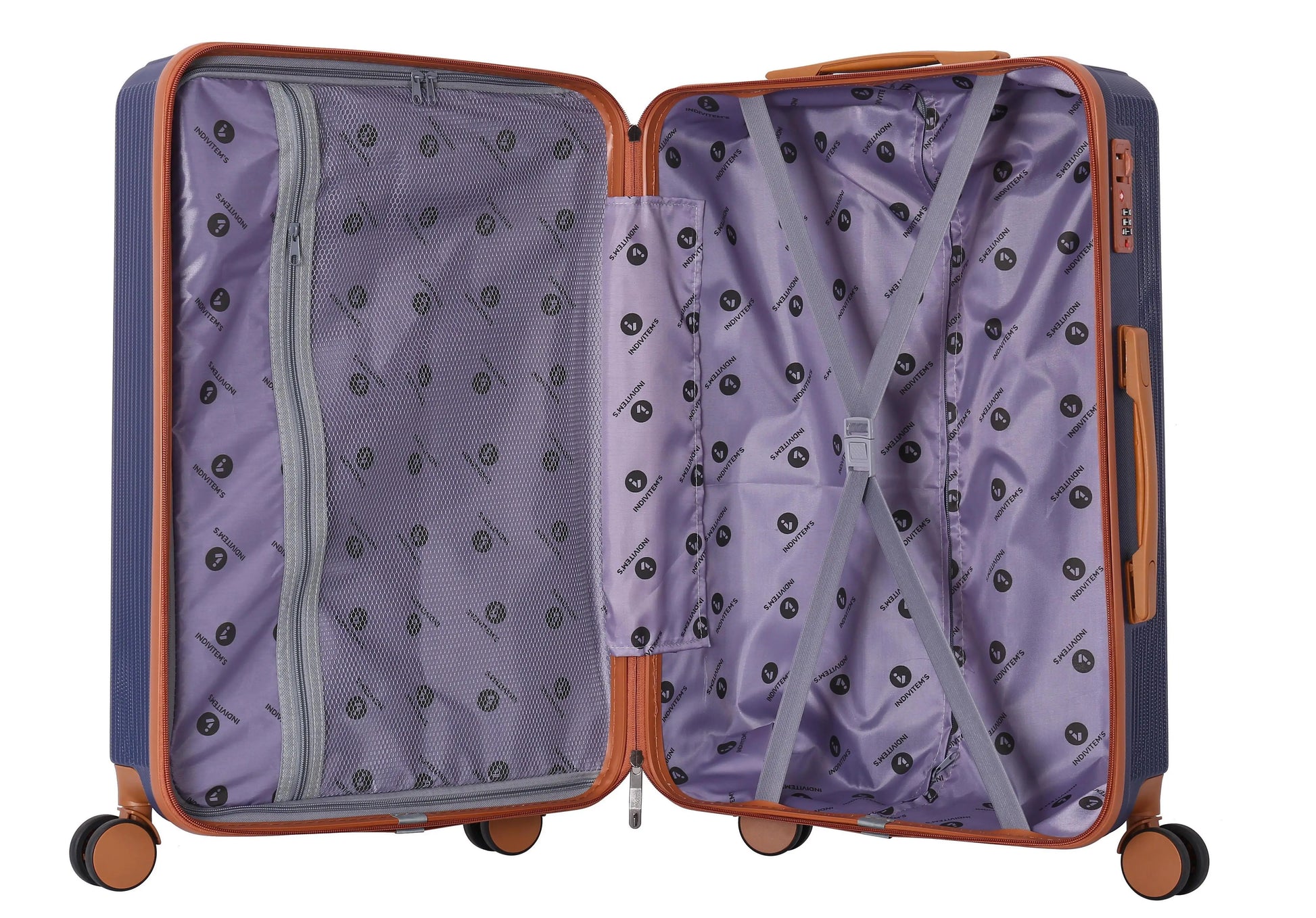 KTX-077075 2024 Colour Coordinated ABS Trolley Luggage Set - Stylish Roller Suitcases for Travel