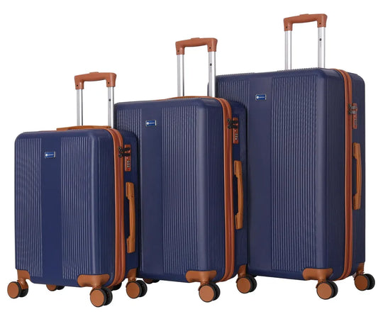KTX-077075 2024 Colour Coordinated ABS Trolley Luggage Set - Stylish Roller Suitcases for Travel