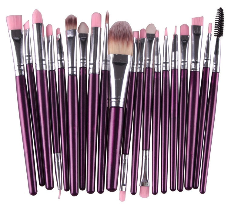 KTX-400979 Makeup Brush Set with Loose Powder, Blush, and Eye Shadow Brushes in OPP Bag