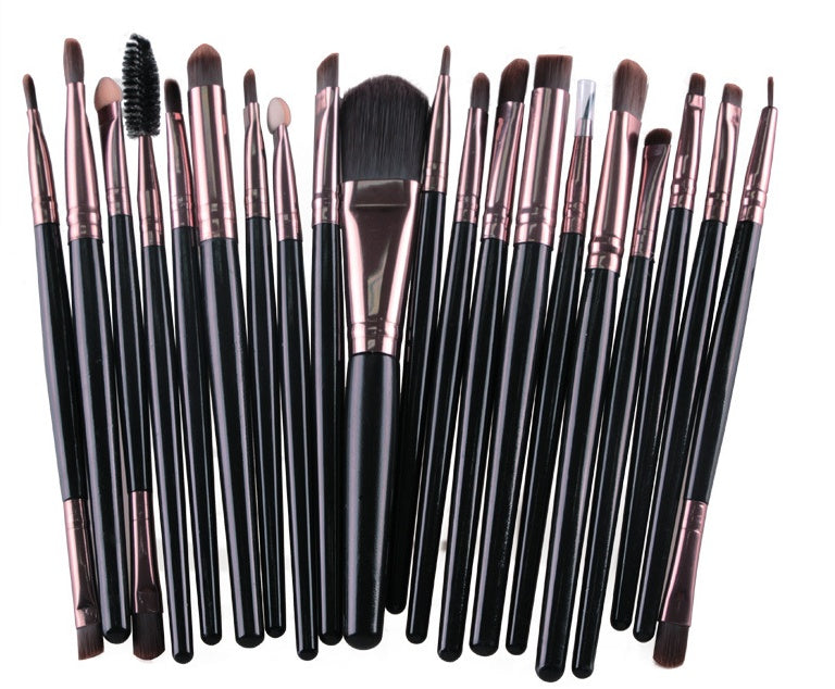 KTX-400979 Makeup Brush Set with Loose Powder, Blush, and Eye Shadow Brushes in OPP Bag