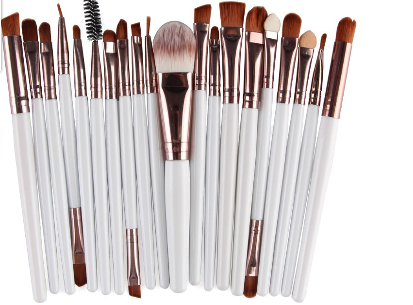 KTX-400979 Makeup Brush Set with Loose Powder, Blush, and Eye Shadow Brushes in OPP Bag