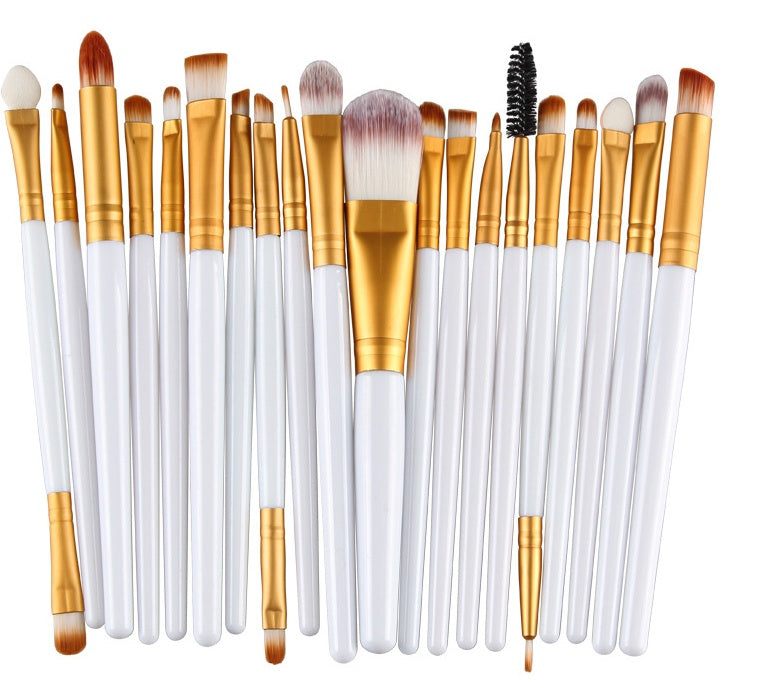 KTX-400979 Makeup Brush Set with Loose Powder, Blush, and Eye Shadow Brushes in OPP Bag