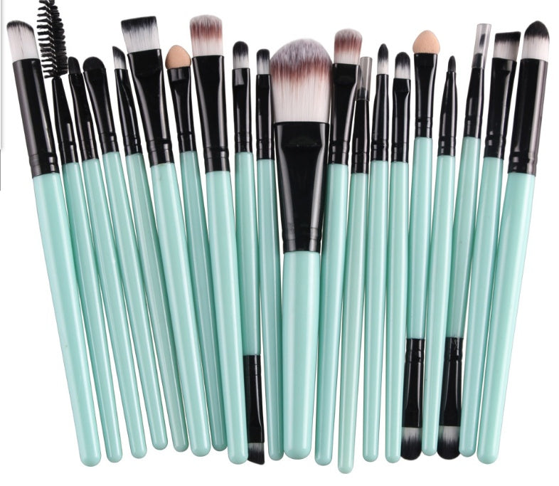 KTX-400979 Makeup Brush Set with Loose Powder, Blush, and Eye Shadow Brushes in OPP Bag