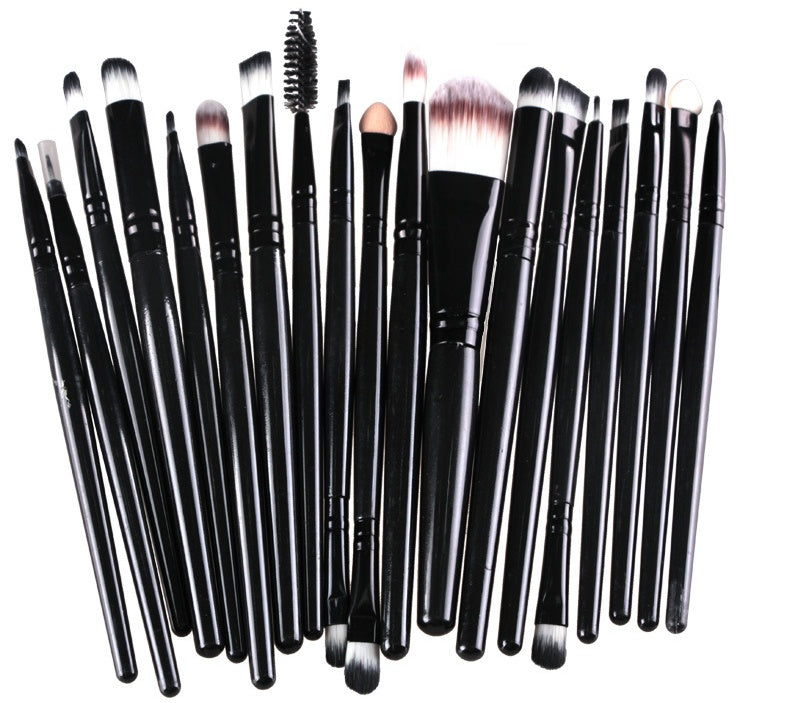 KTX-400979 Makeup Brush Set with Loose Powder, Blush, and Eye Shadow Brushes in OPP Bag