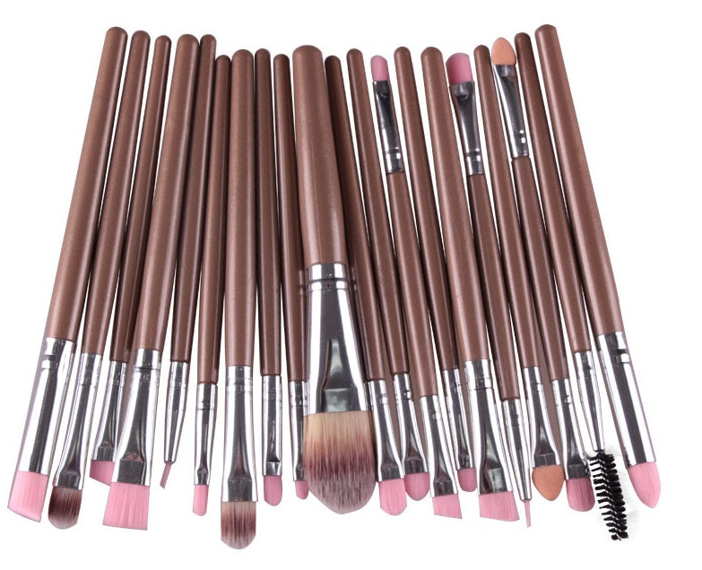 KTX-400979 Makeup Brush Set with Loose Powder, Blush, and Eye Shadow Brushes in OPP Bag