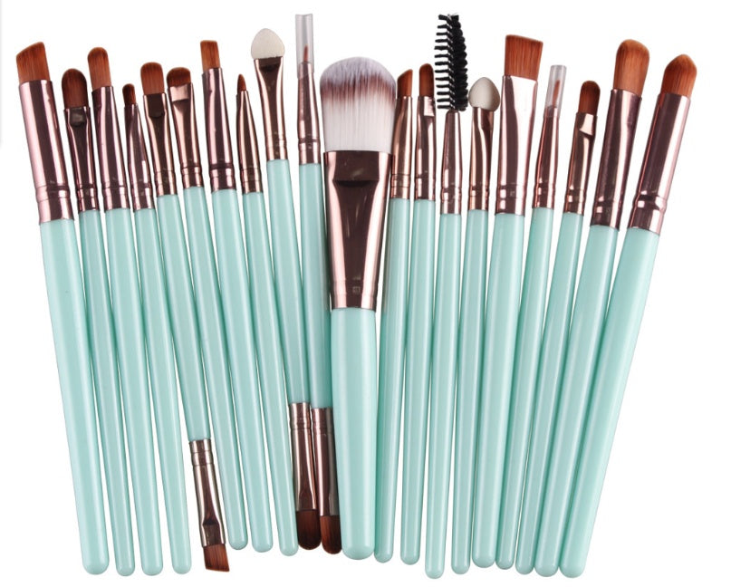 KTX-400979 Makeup Brush Set with Loose Powder, Blush, and Eye Shadow Brushes in OPP Bag