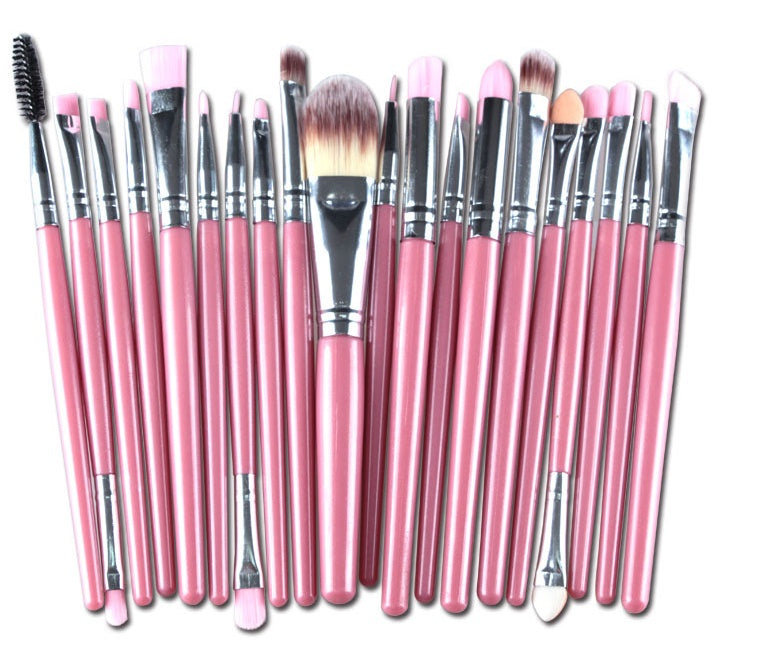 KTX-400979 Makeup Brush Set with Loose Powder, Blush, and Eye Shadow Brushes in OPP Bag