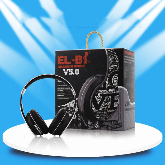 KTX-359123 Foldable and Retractable Bluetooth Headset with Stereo Sound and Graffiti Design