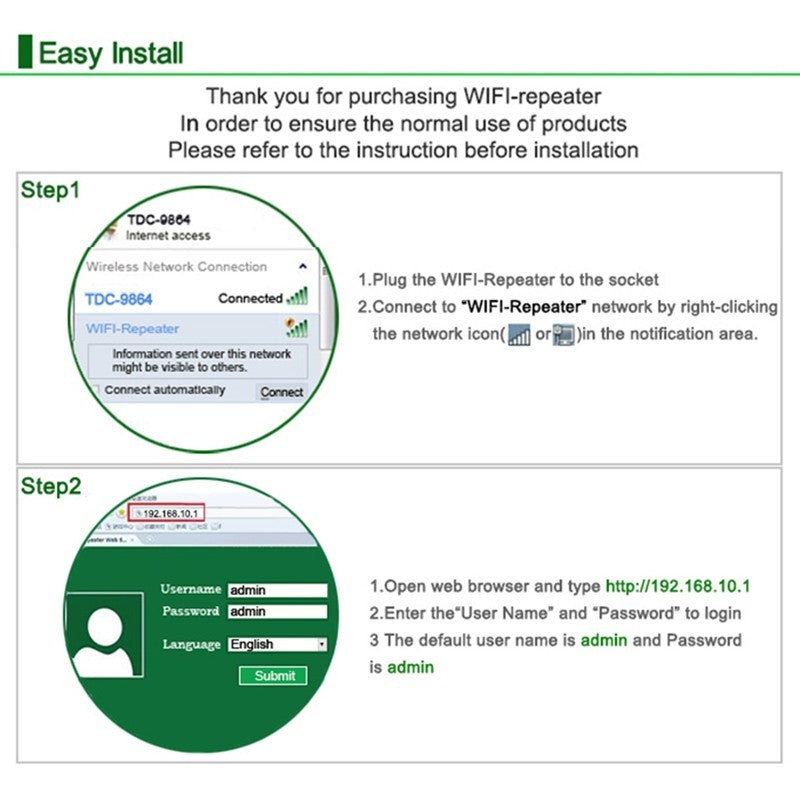 KTX-928339 Wireless WiFi Repeater Signal Amplifier - 300Mbps for Enhanced Internet Coverage