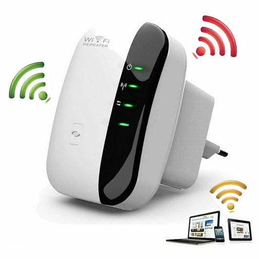 KTX-928339 Wireless WiFi Repeater Signal Amplifier - 300Mbps for Enhanced Internet Coverage
