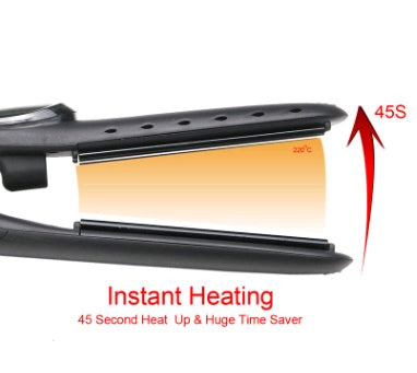 KTX-418451 Tourmaline Ceramic Steam Hair Straightener with Dual-Use Atomizing Feature for Wet and Dry Hair