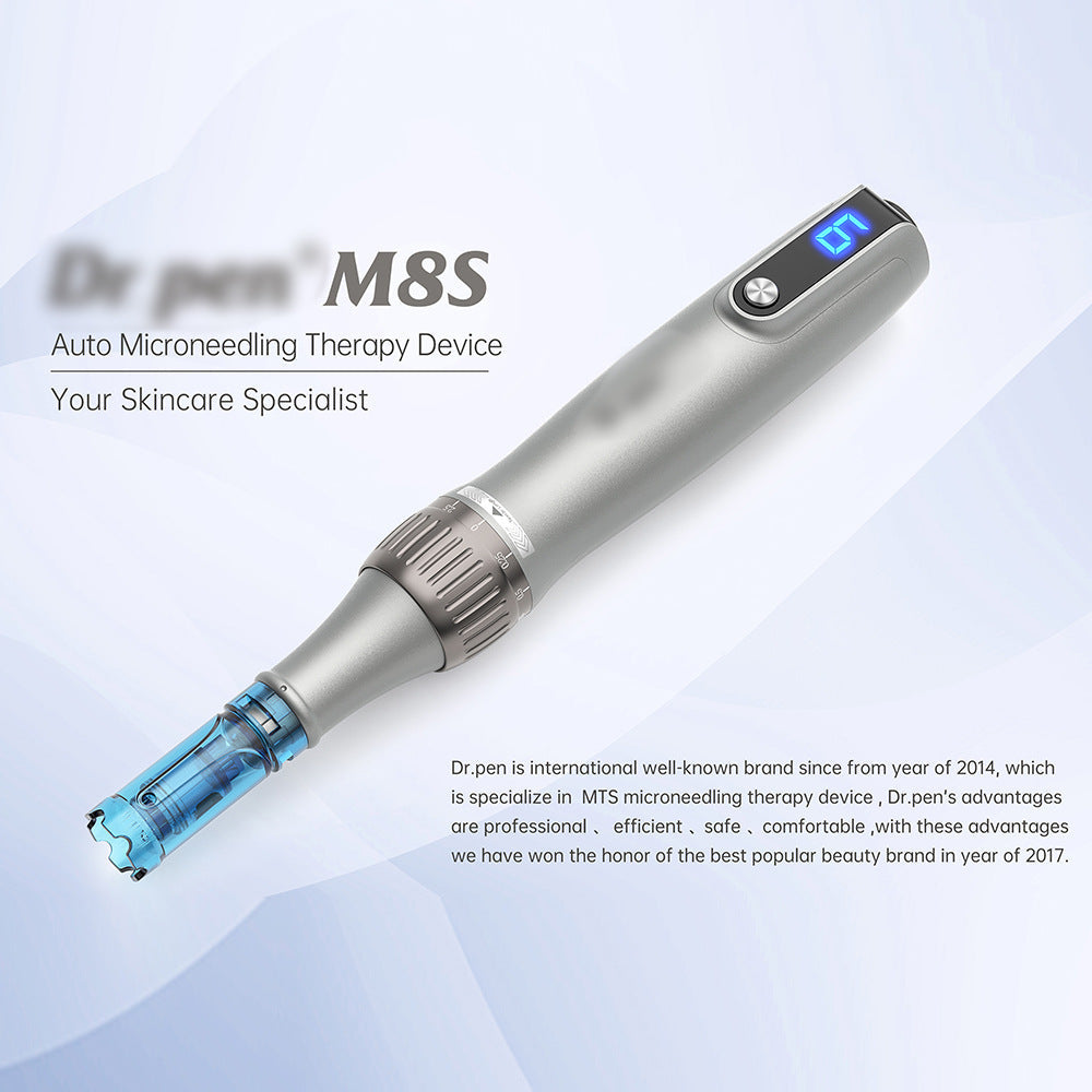KTX-548371 Wireless Electric Microneedle Pen for Hydration, Freckle and Wrinkle Removal - USB Powered