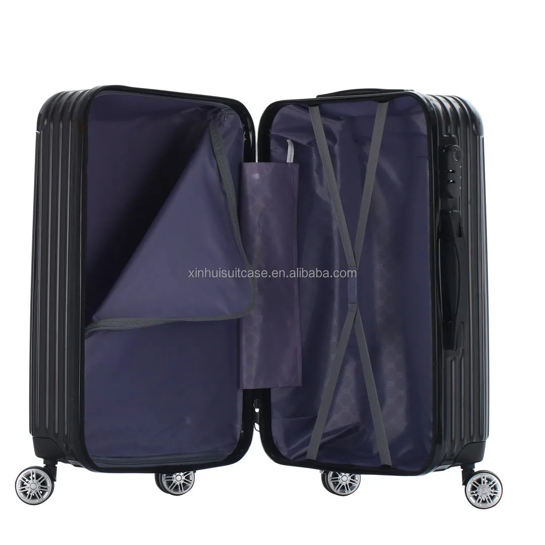 KTX-480339 3-Piece Hardshell Luggage Set - Durable ABS+PC Trolley Suitcases for Travel
