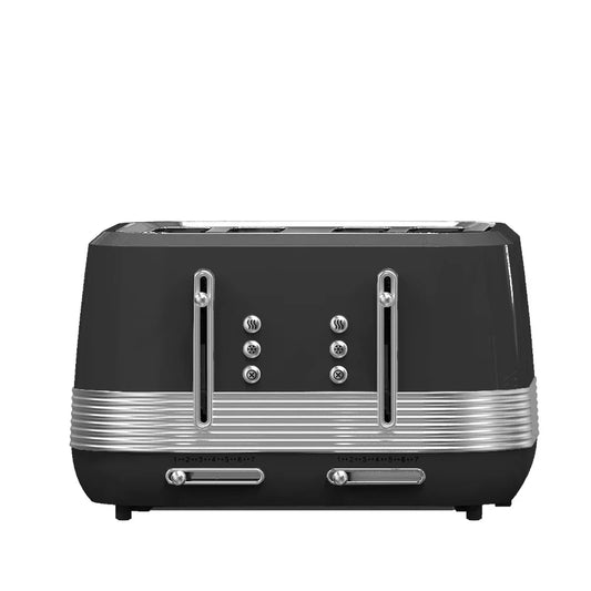 KTX-143123 Retro Vertical Electric Toaster with Custom Logo - Pink 4-Slice Bread and Burger Bun Slot