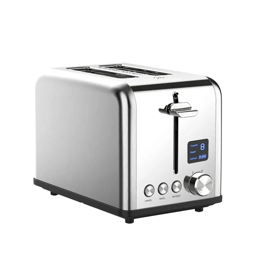 KTX-453843 LED Timer Display Stainless Steel Compact 2-Slice Electric Toaster