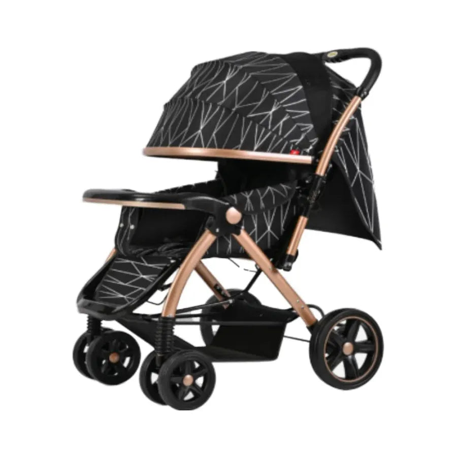 KTX-598867 Deluxe Baby Stroller with Enlarged EVA Wheels and Dining Tray