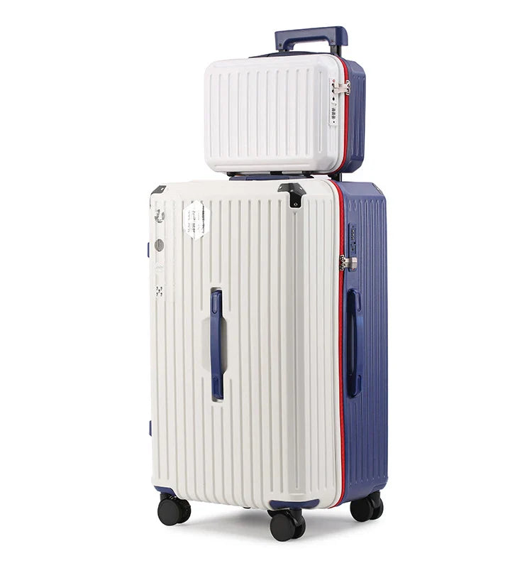 KTX-569747 Large Capacity Trolley Suitcase with Mini Storage Box for Travel and Organisation