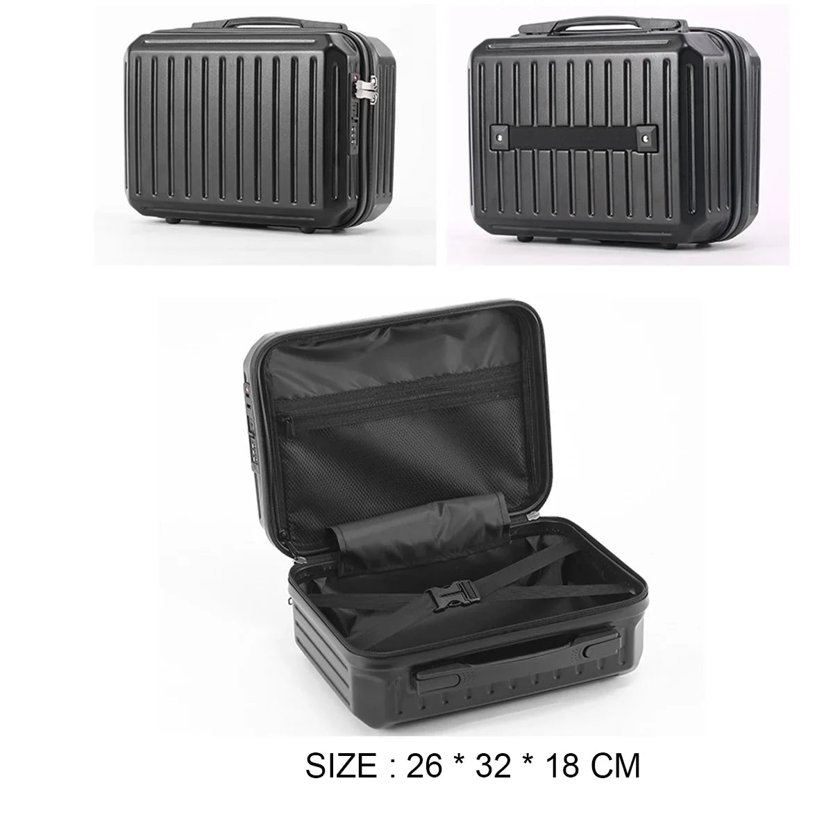 KTX-569747 Large Capacity Trolley Suitcase with Mini Storage Box for Travel and Organisation