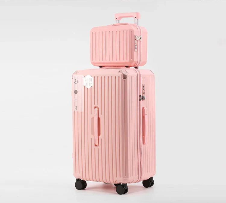 KTX-569747 Large Capacity Trolley Suitcase with Mini Storage Box for Travel and Organisation