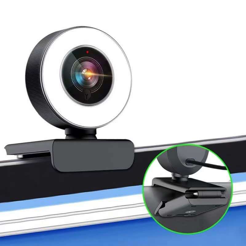 KTX-263763 High-Definition USB Network Computer Camera with Adjustable Fill Light for Online Video Conferencing