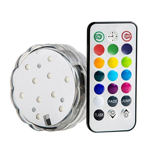 KTX-437971 Remote Control Waterproof Underwater LED Lights with Multi-Color Effects for Party and Decor
