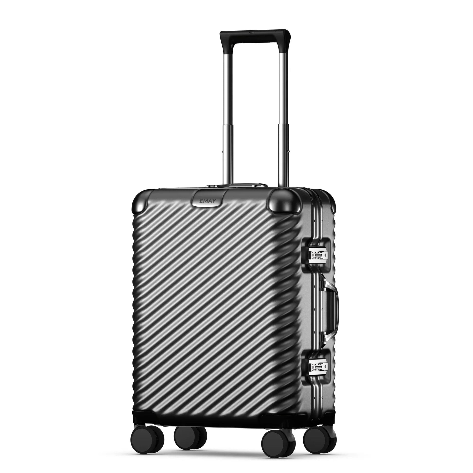 KTX-487251 Lightweight Aluminium Frame PC Carry-On Trolley Case Travel Suitcase Set
