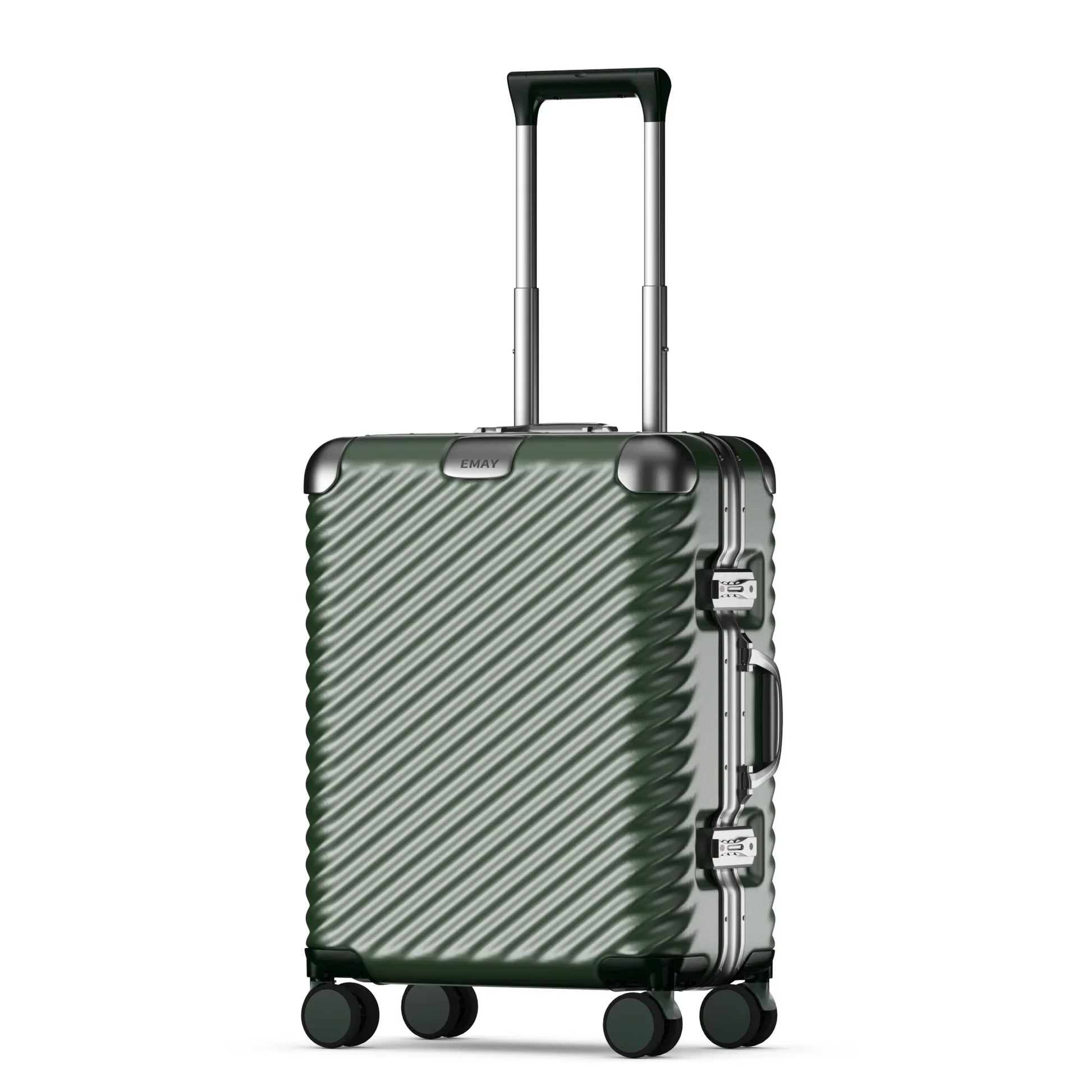 KTX-487251 Lightweight Aluminium Frame PC Carry-On Trolley Case Travel Suitcase Set