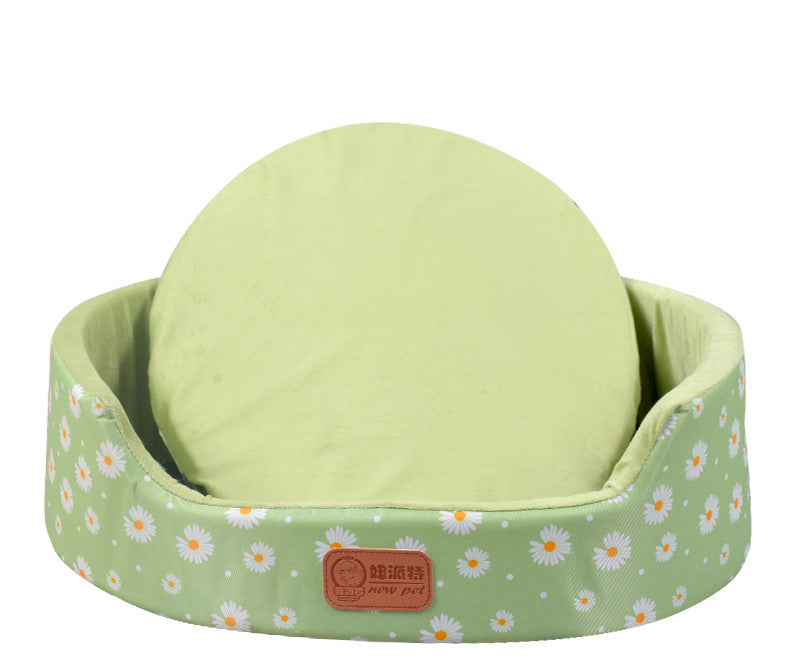 JMT-318026 Universal Washable Oval Pet Bed with Oxford Cloth Jacket and Sponge Inner Core for Dogs and Cats