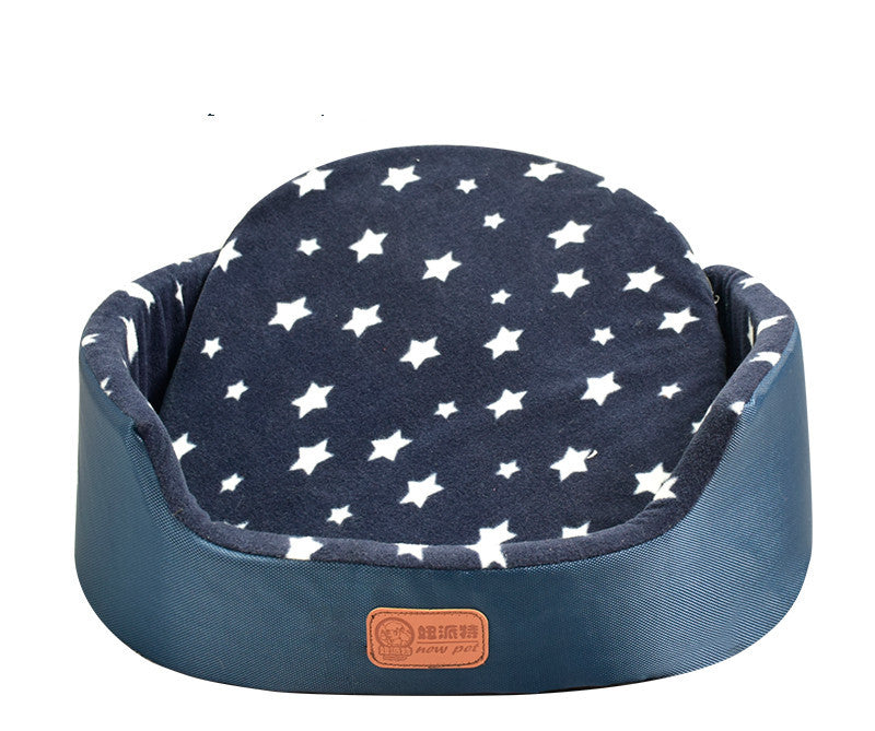 JMT-318026 Universal Washable Oval Pet Bed with Oxford Cloth Jacket and Sponge Inner Core for Dogs and Cats