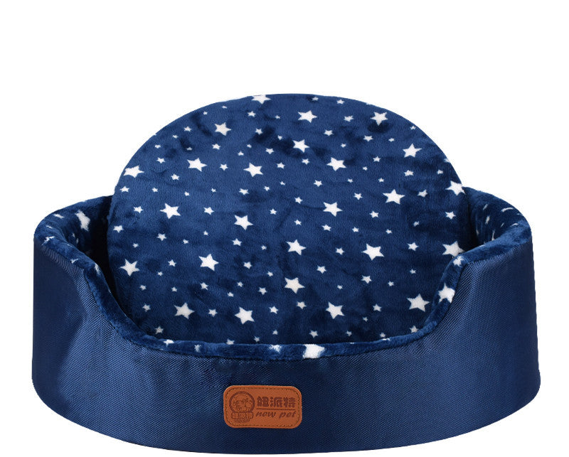 JMT-318026 Universal Washable Oval Pet Bed with Oxford Cloth Jacket and Sponge Inner Core for Dogs and Cats