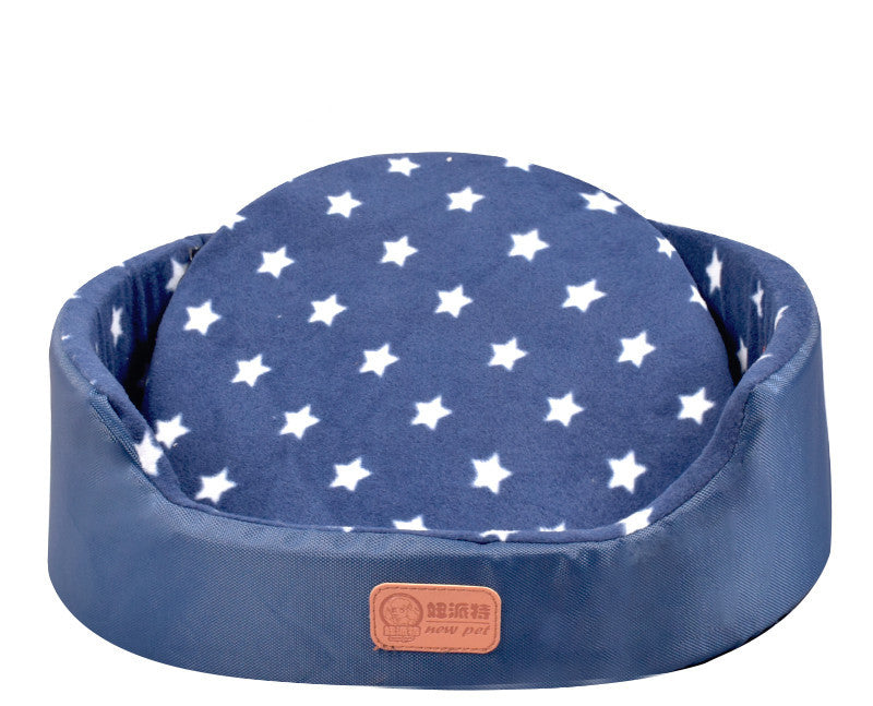 JMT-318026 Universal Washable Oval Pet Bed with Oxford Cloth Jacket and Sponge Inner Core for Dogs and Cats