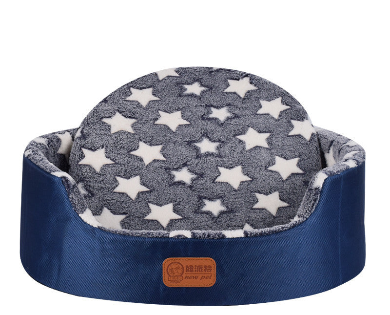 JMT-318026 Universal Washable Oval Pet Bed with Oxford Cloth Jacket and Sponge Inner Core for Dogs and Cats