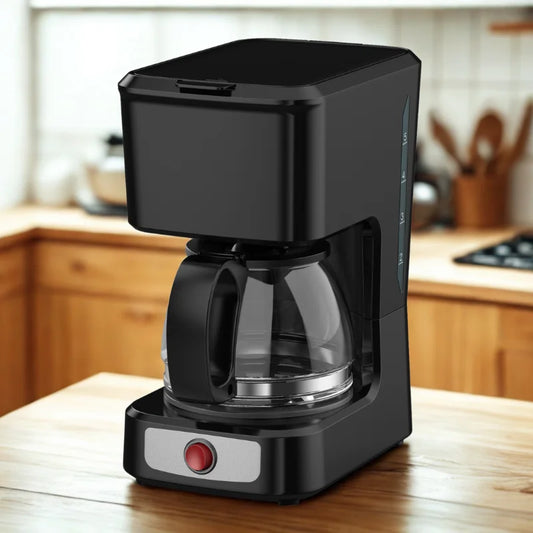 KTX-181331 5-Cup Coffee Maker with Ground Coffee Option, Clear Water Level Indicator, Non-Stick Warm Plate
