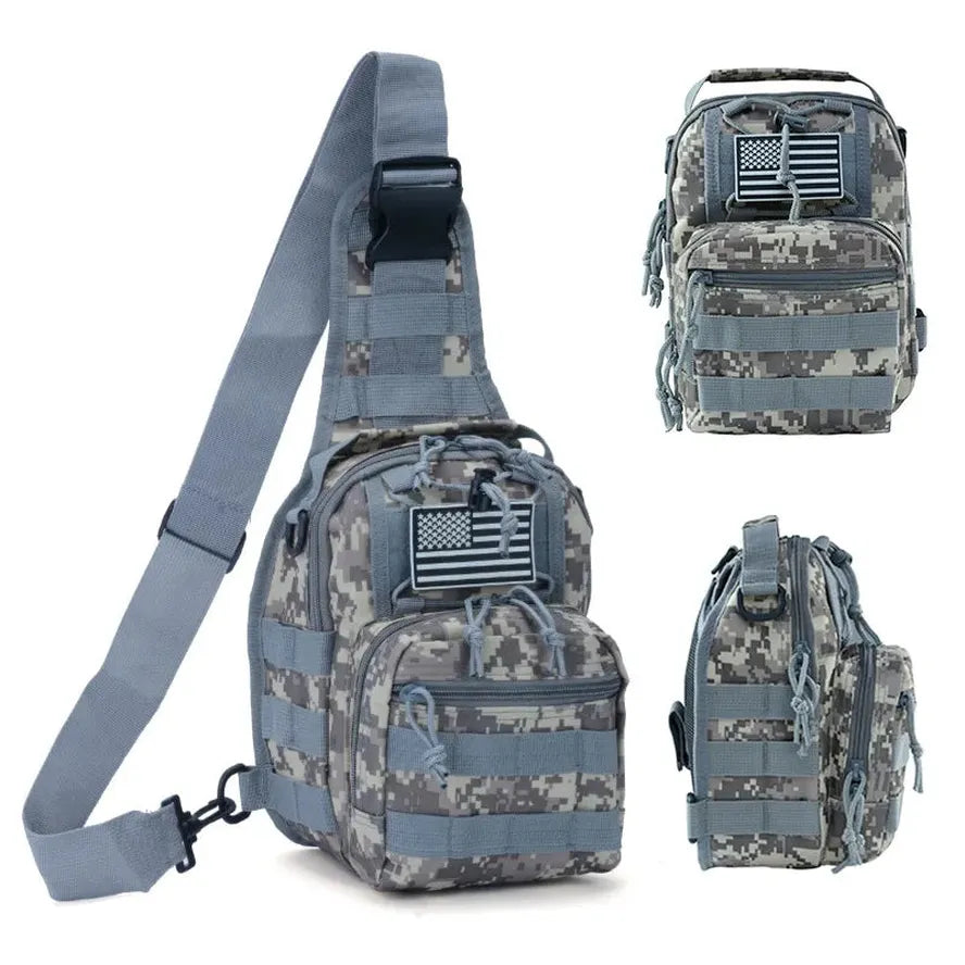 KTX-582739 Tactical Camouflage Shoulder Bag for Outdoor Activities and Sports
