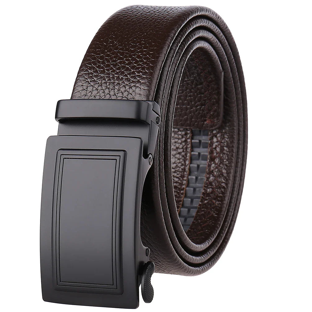 KTX-929363 Genuine Leather Men’s Belt - Classic Design with Durable Buckle, Model LY36-21703-5