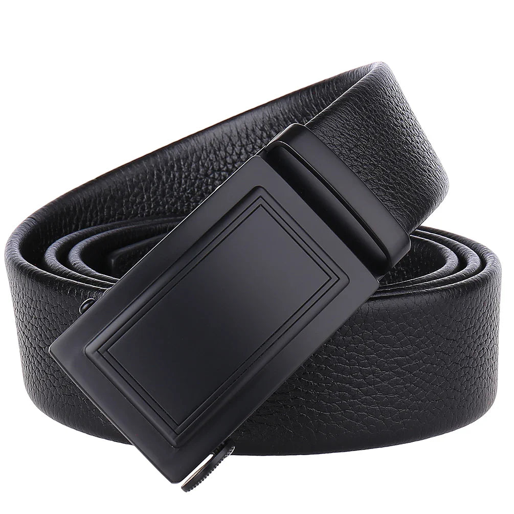 KTX-929363 Genuine Leather Men’s Belt - Classic Design with Durable Buckle, Model LY36-21703-5