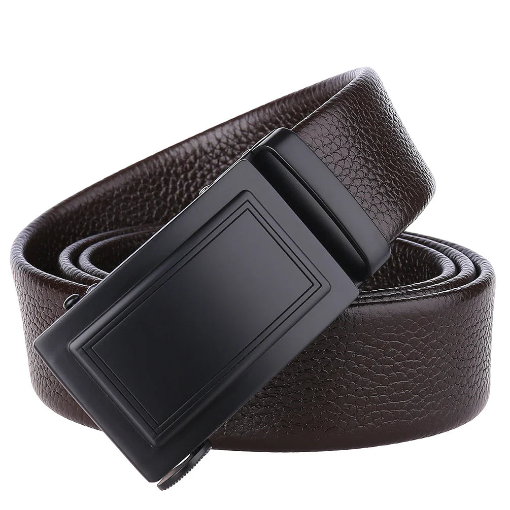 KTX-929363 Genuine Leather Men’s Belt - Classic Design with Durable Buckle, Model LY36-21703-5