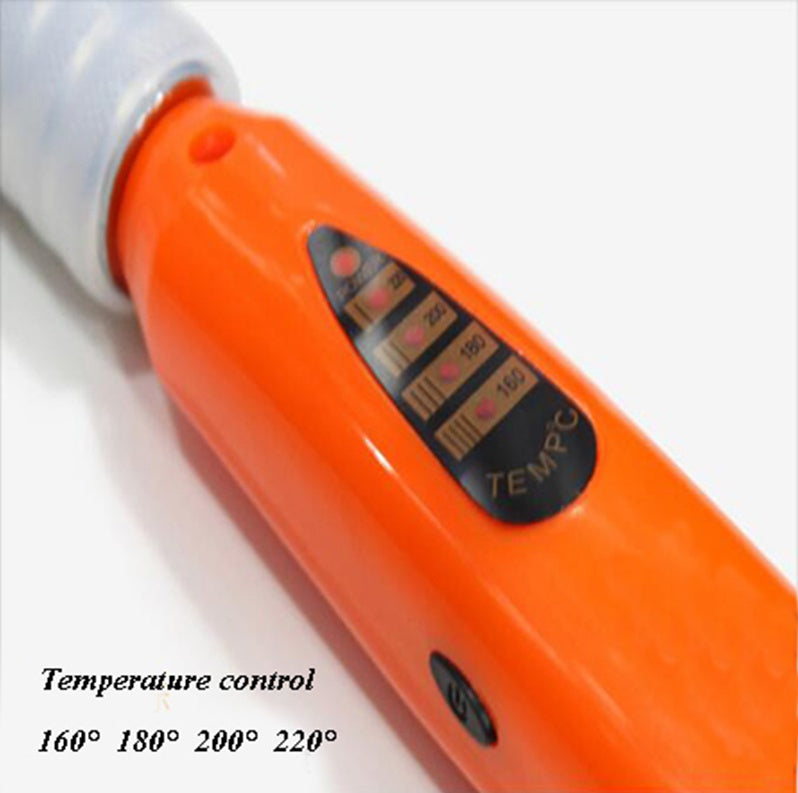 KTX-369875 Automatic Tourmaline Ceramic Curling Iron - 21-30 mm Diameter, Digital Temperature Control, 160-220 °C, 360° Rotatable Power Cord