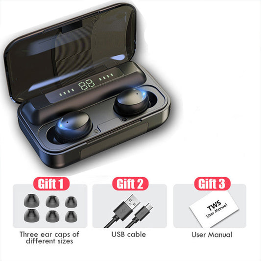 KTX-881555 Bluetooth Wireless Earbuds with Battery Display and Voice Control