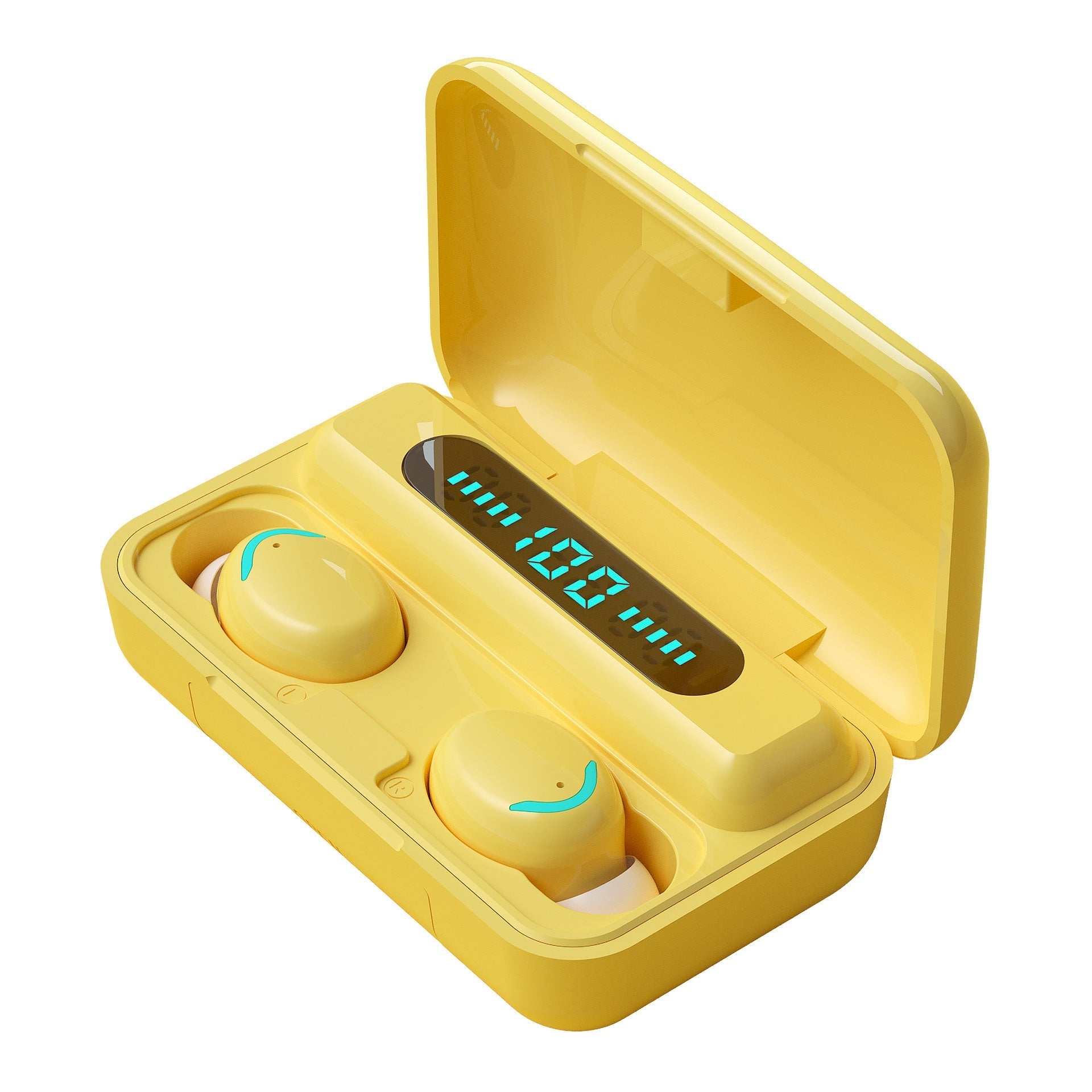 KTX-881555 Bluetooth Wireless Earbuds with Battery Display and Voice Control