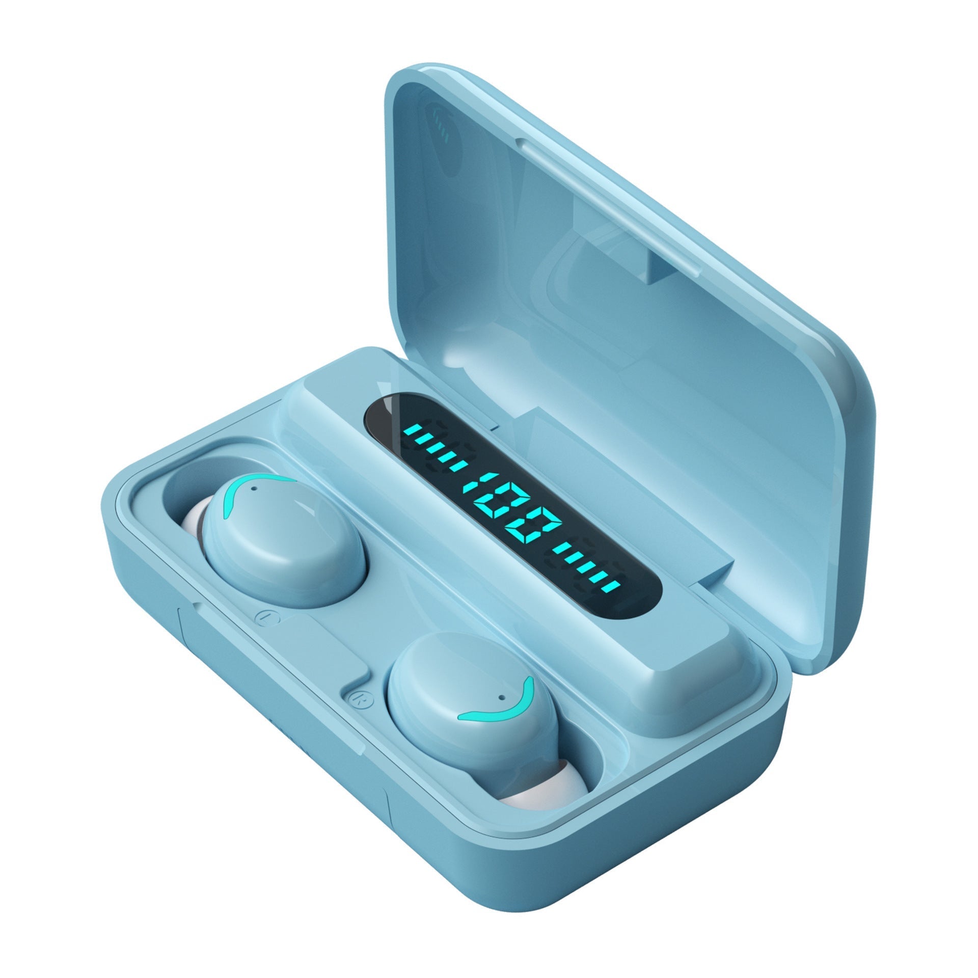 KTX-881555 Bluetooth Wireless Earbuds with Battery Display and Voice Control