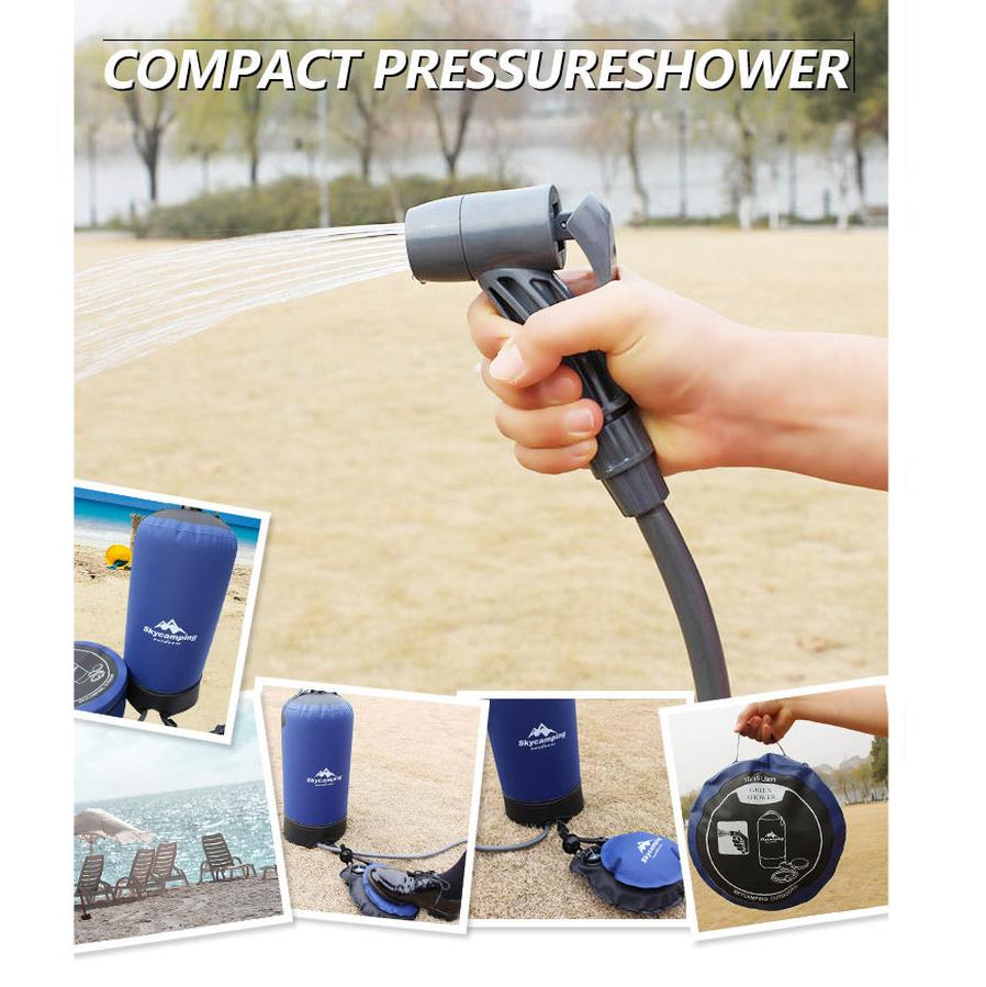 KTX-332115 Foldable Outdoor Shower Bag for Convenient Hot Water Bathing While Camping