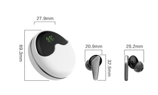 KTX-373075 Wireless Bluetooth 5.1 Earbuds with Charging Case and Auto Sleep Function